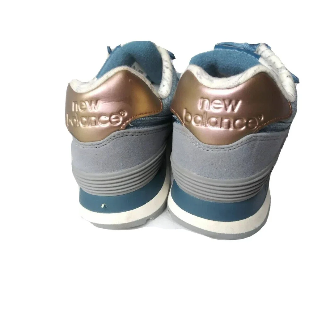 New Balance 574 Shoes Women's Size 8.5 Blue Sneakers - Picture 4 of 10